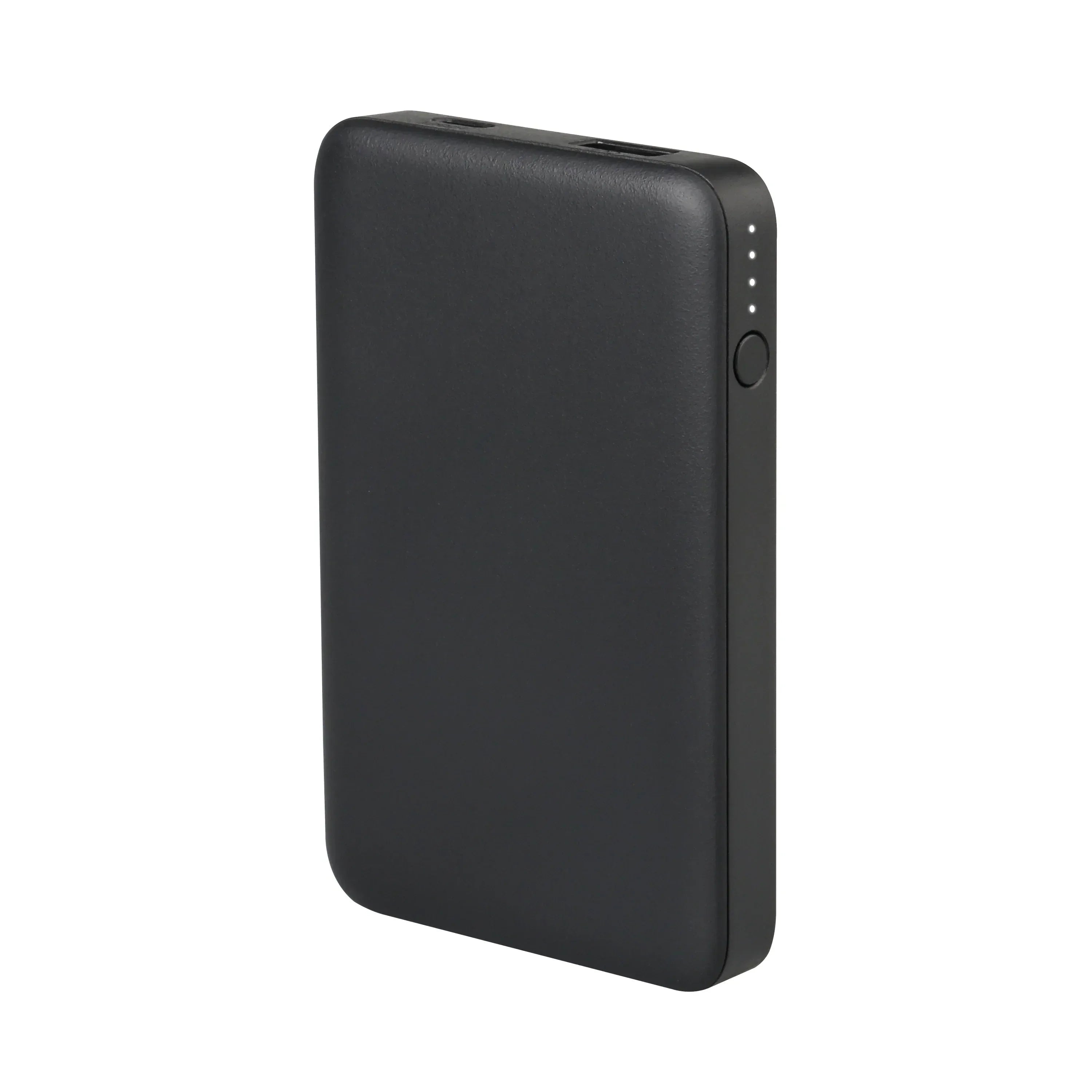 onn 5000mAh Portable Power Bank with USB-C and USB-A ports, Compact Size, LED Indicator Lights, Black - Compatible with iPhone, iPad, AirPods, Samsung Galaxy, Note, Pixel & More