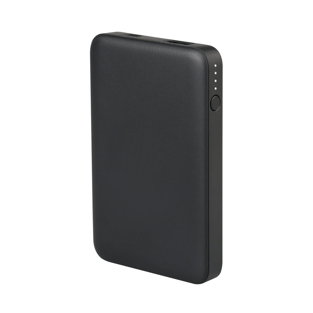 onn 5000mAh Portable Power Bank with USB-C and USB-A ports, Compact Size, LED Indicator Lights, Black - Compatible with iPhone, iPad, AirPods, Samsung Galaxy, Note, Pixel & More - USA MEGA SHOP