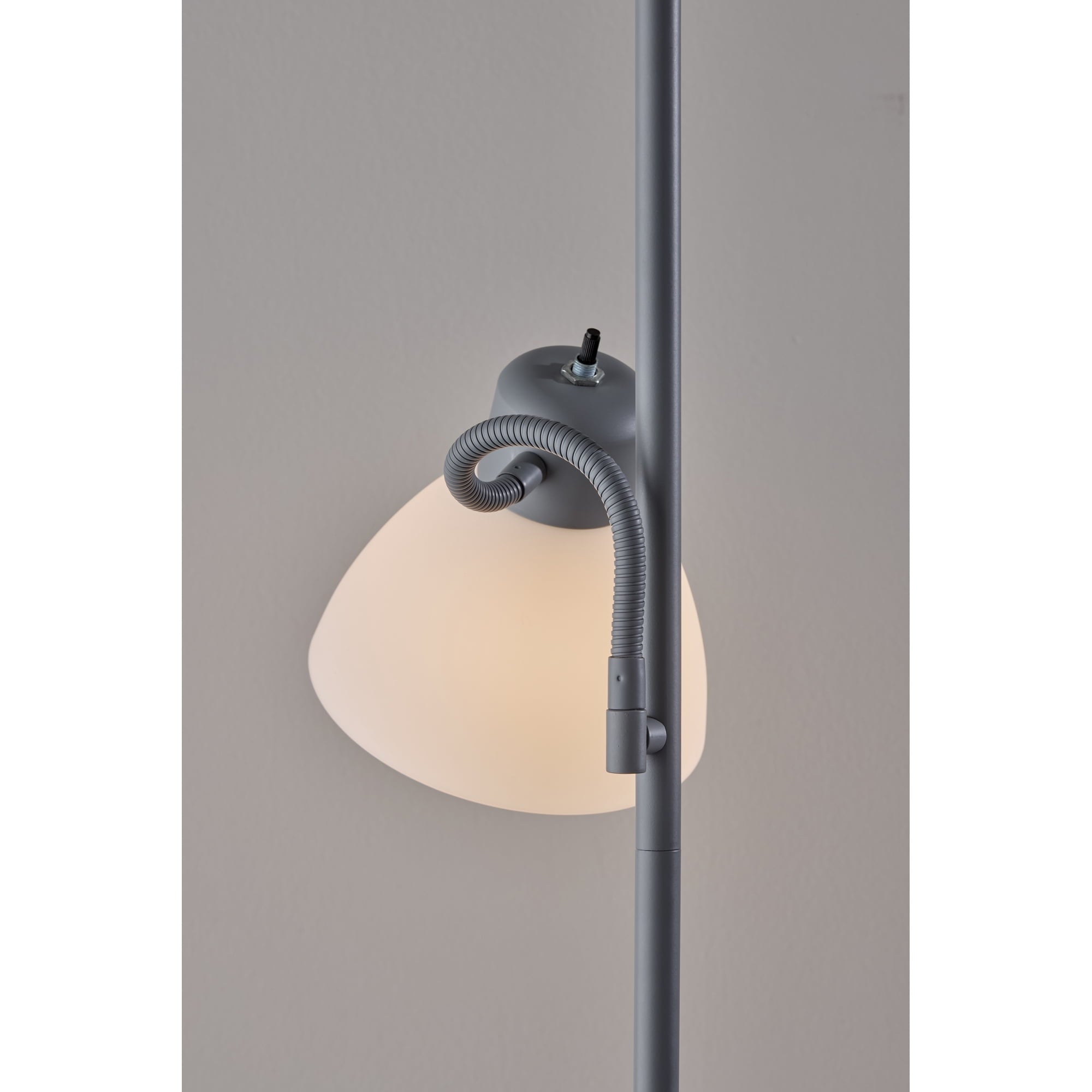 Mainstays 72" Black Combo Floor Lamp with Modern Reading Lamp