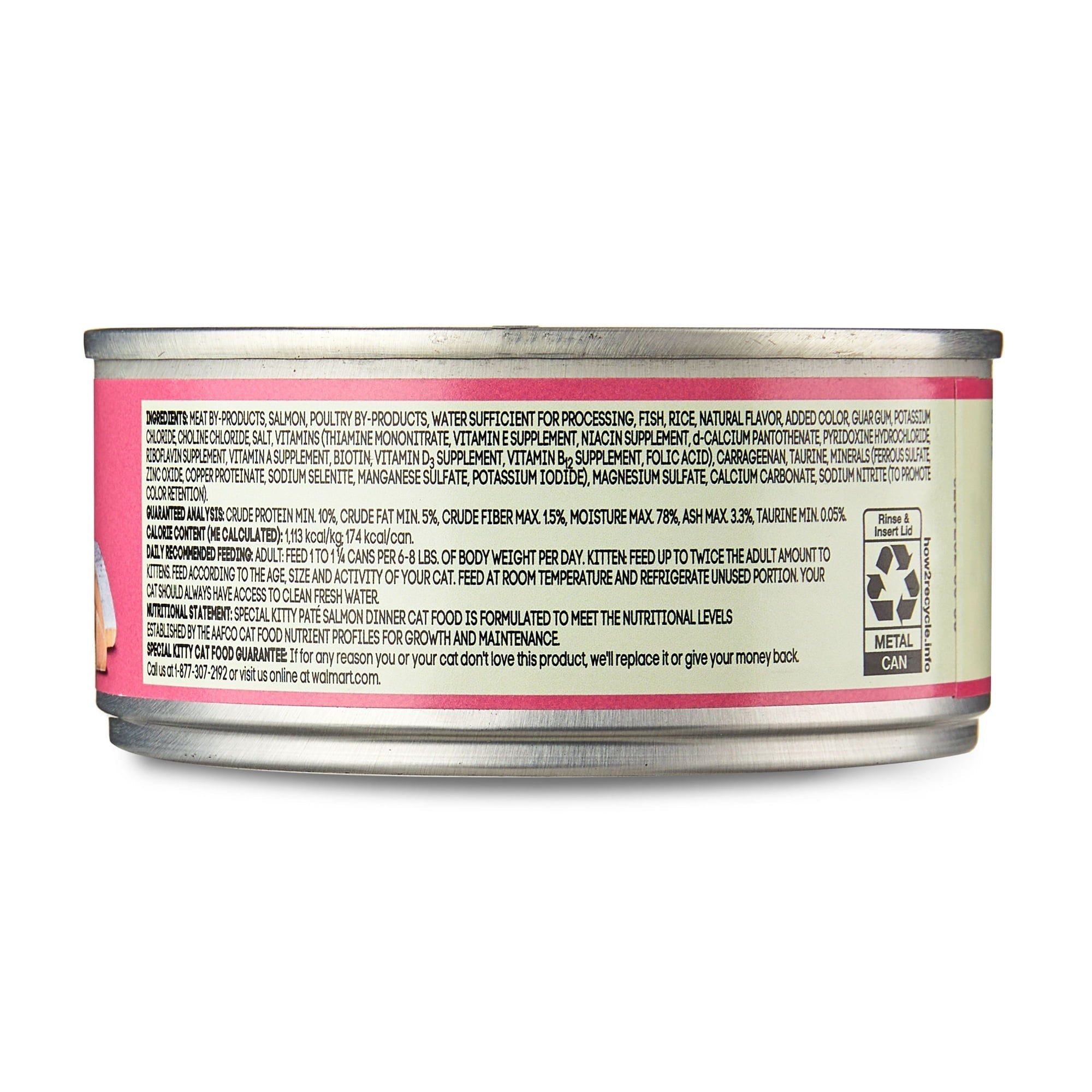 (24 pack) Special Kitty Salmon Dinner Pate Wet Cat Food, 5.5 oz Can