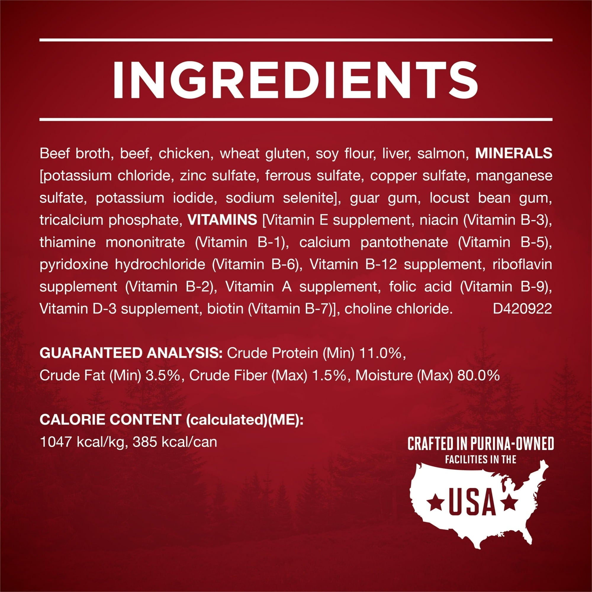 Purina ONE True Instinct Wet Dog Food, High Protein Soft Beef & Salmon, 13 oz Can