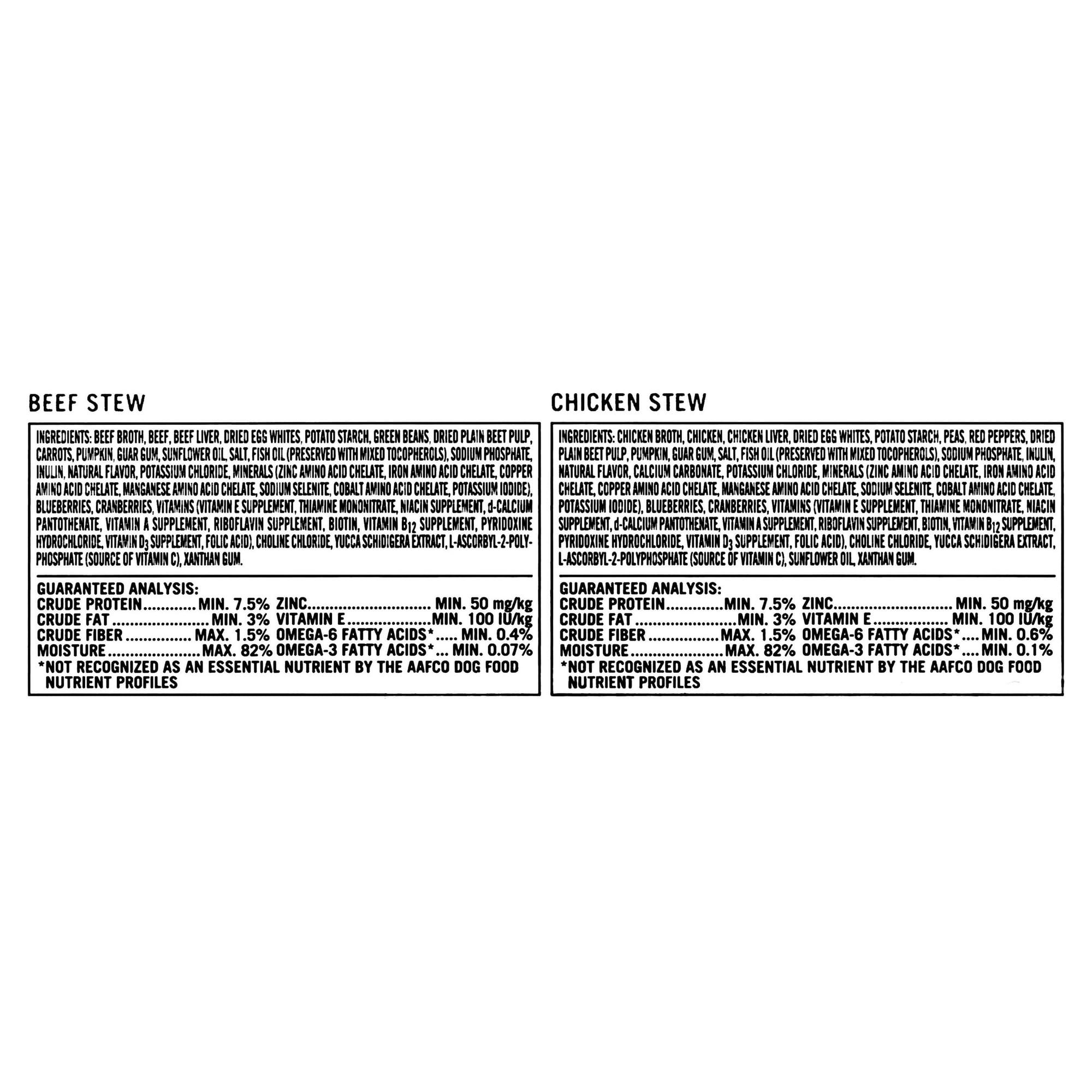 Pure Balance Pro Beef Stew & Chicken Stew for Small Breeds Wet Dog Food 3.5 oz