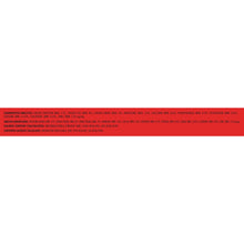 Dog food bag back panel with small nutrition and supplement facts text
