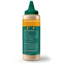 Dog kibble sauce bottle back label with ingredients and nutrition panel