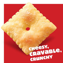White Cheddar snack crackers with cheesy, craveable, crunchy text