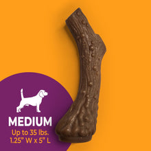 Medium antler-shaped dog chew toy, size up to 35 lbs (1.25 in x 5 in)