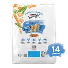 Purina Beneful Healthy Puppy dry dog food bag, DHA support, calcium rich, 14 lb