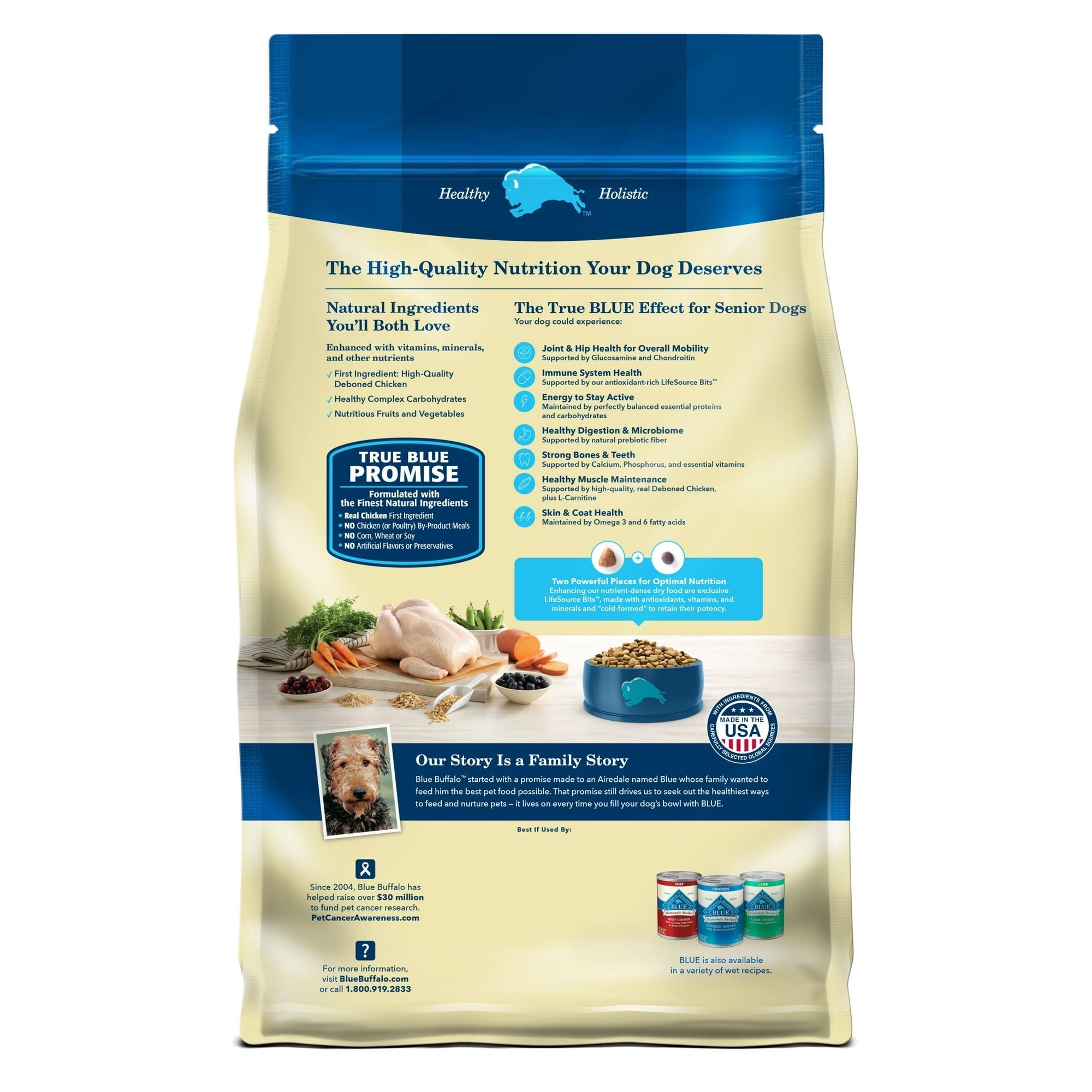 Blue Buffalo Life Protection Formula Senior Dry Dog Food, Chicken & Brown Rice
