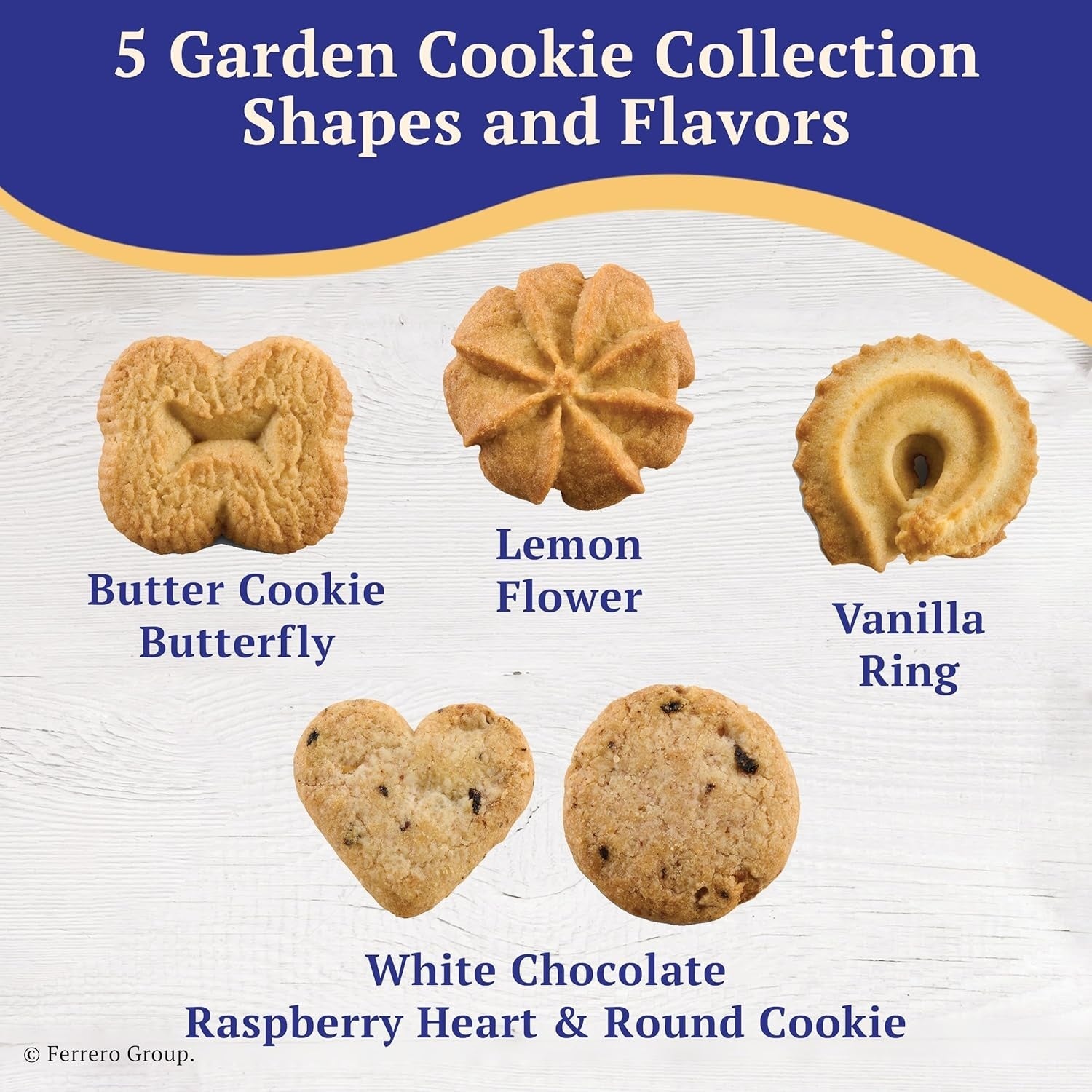 Royal Dansk Garden Cookie Collection & Danish Butter Cookies, 4-Pack, Includes Two 12 oz and Two 10.6 oz Tins