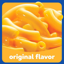 Microwave mac and cheese cup with creamy orange cheese sauce and macaroni