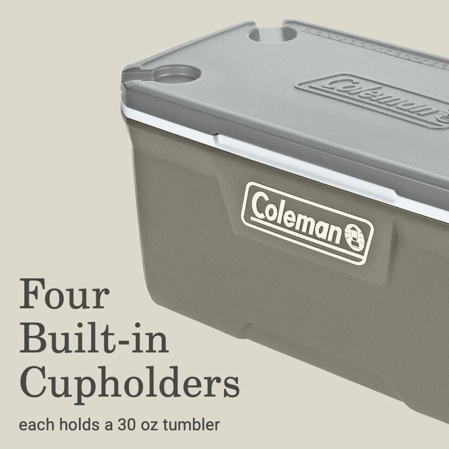 Coleman 316 Series 120QT Hard Chest Cooler, Silver Ash - USA MEGA SHOP