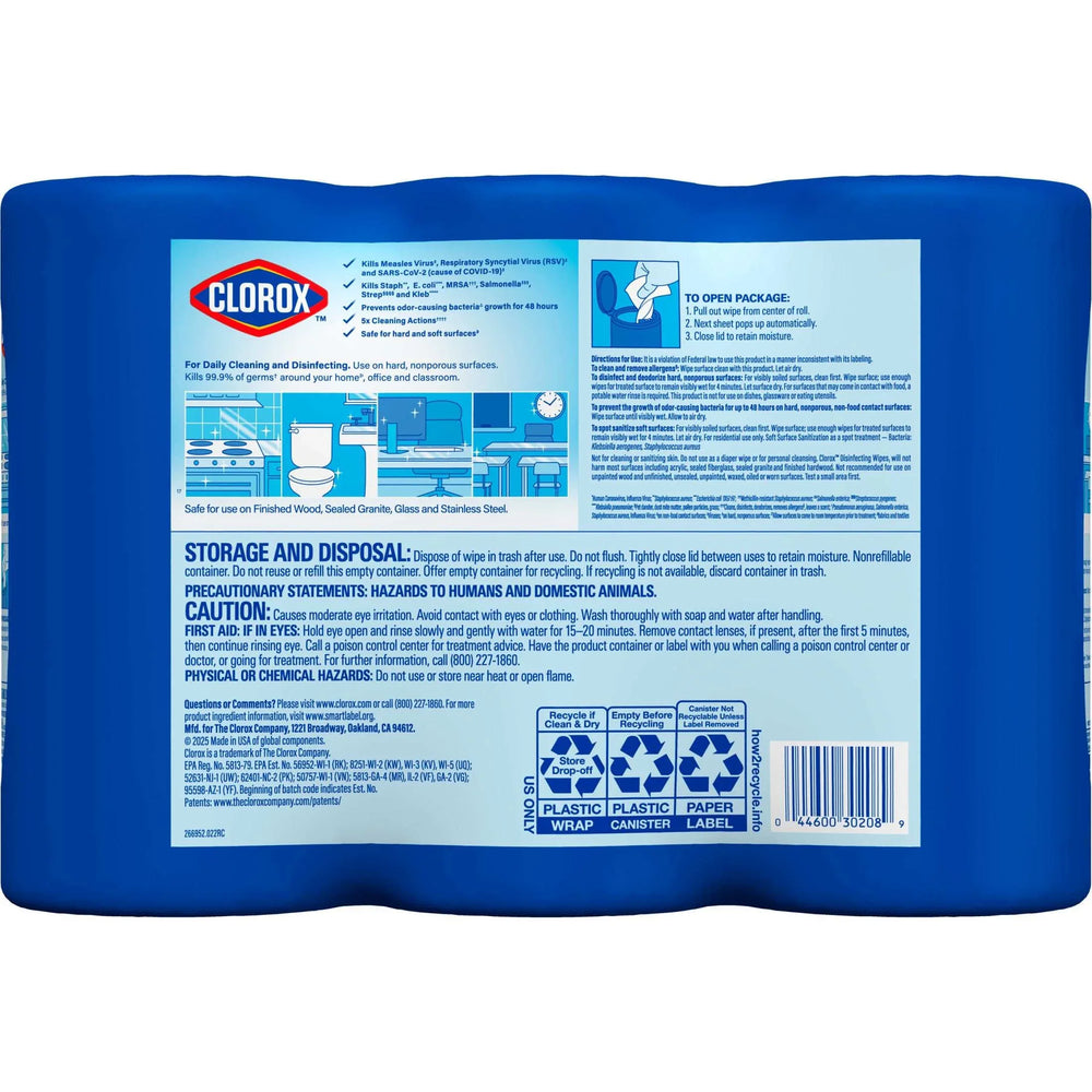 Clorox Disinfecting and Cleaning Wipes, Crisp Lemon and Fresh Scent, 75 Count Each, 3 Pack - USA MEGA SHOP