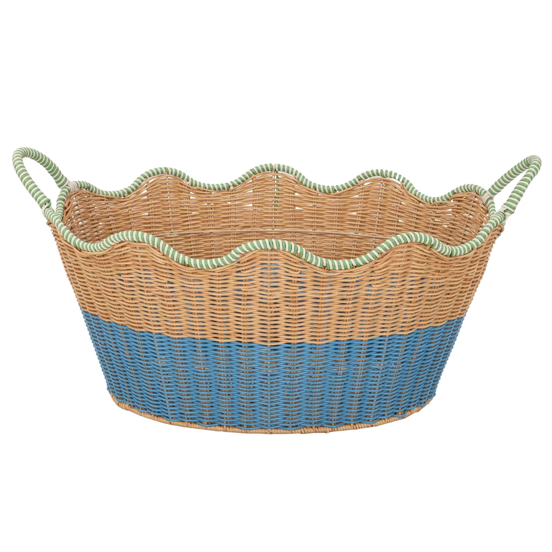Beautiful Two-Tone Rattan Drink Basket by Drew Barrymore