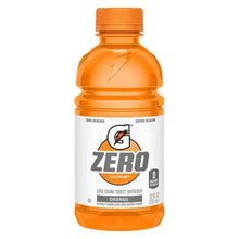 Gatorade Zero Sugar Thirst Quencher bottle, orange flavor with orange cap