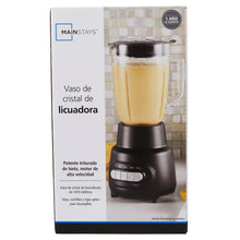 Retail box for glass jar blender featuring glass jar blender photo