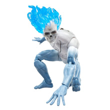 Spirit Spider action figure crouching, blue flame hair, skull mask, claw hands