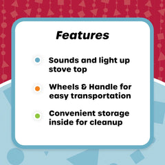 Kid Connection Food Cart, 35 Pieces, Toddler Toys - USA MEGA SHOP
