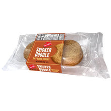 Homestyle snickerdoodle cookies in clear wrap with two round cookies