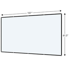onn 120" Portable Indoor/Outdoor 16:9 Wall-Mounted Theater Projection Screen