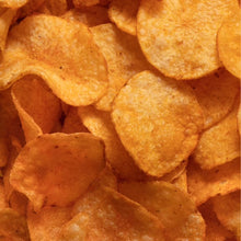 Hot honey BBQ kettle chips, thin crisp potato chips in orange seasoning