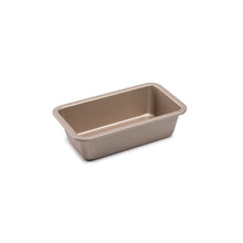 Champagne gold rectangular loaf pan with smooth sides