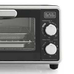 Black+Decker Crisp â€˜N Bake PRO Stainless Steel 4-Slice Air Fryer Toaster Oven - USA MEGA SHOP