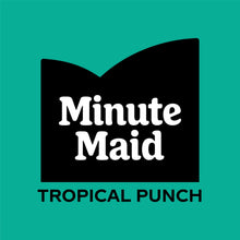 Minute Maid Tropical Punch label close-up on juice carton