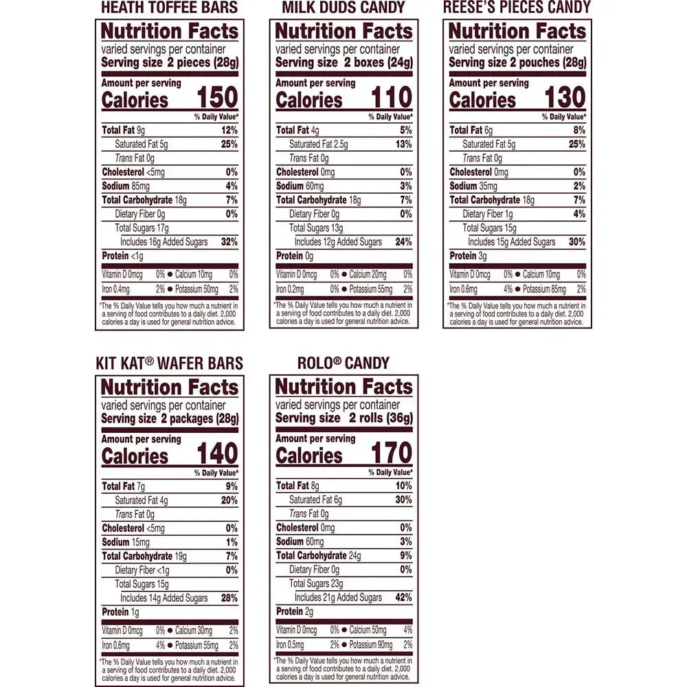 Hershey Assorted Flavored Snack Size Candy, Party Pack 35.04 Oz