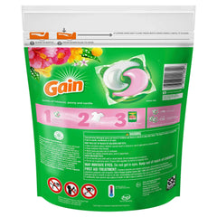 Gain Happy Super-Sized Flings Laundry Detergent Packs, Hibiscus Hula Scent, 18 Count