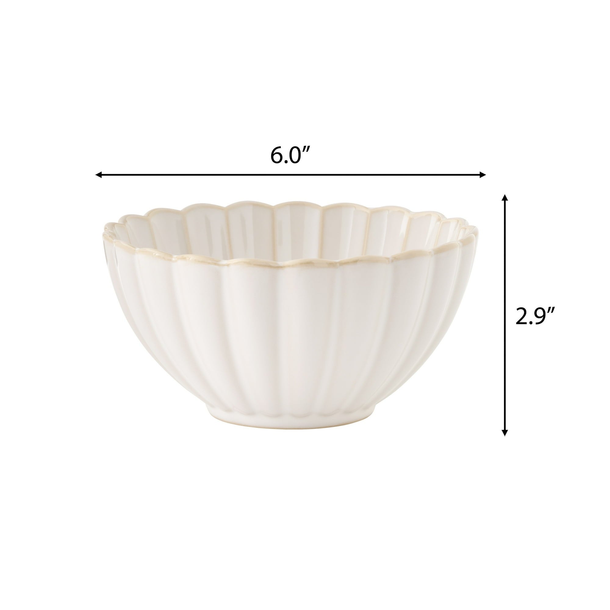 The Pioneer Woman Colette Stoneware Cereal Bowl, Cream