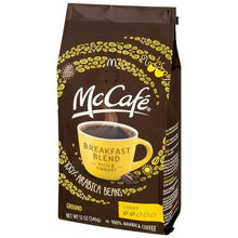 McCafe Breakfast Blend ground coffee bag, rich & vibrant, 12 oz