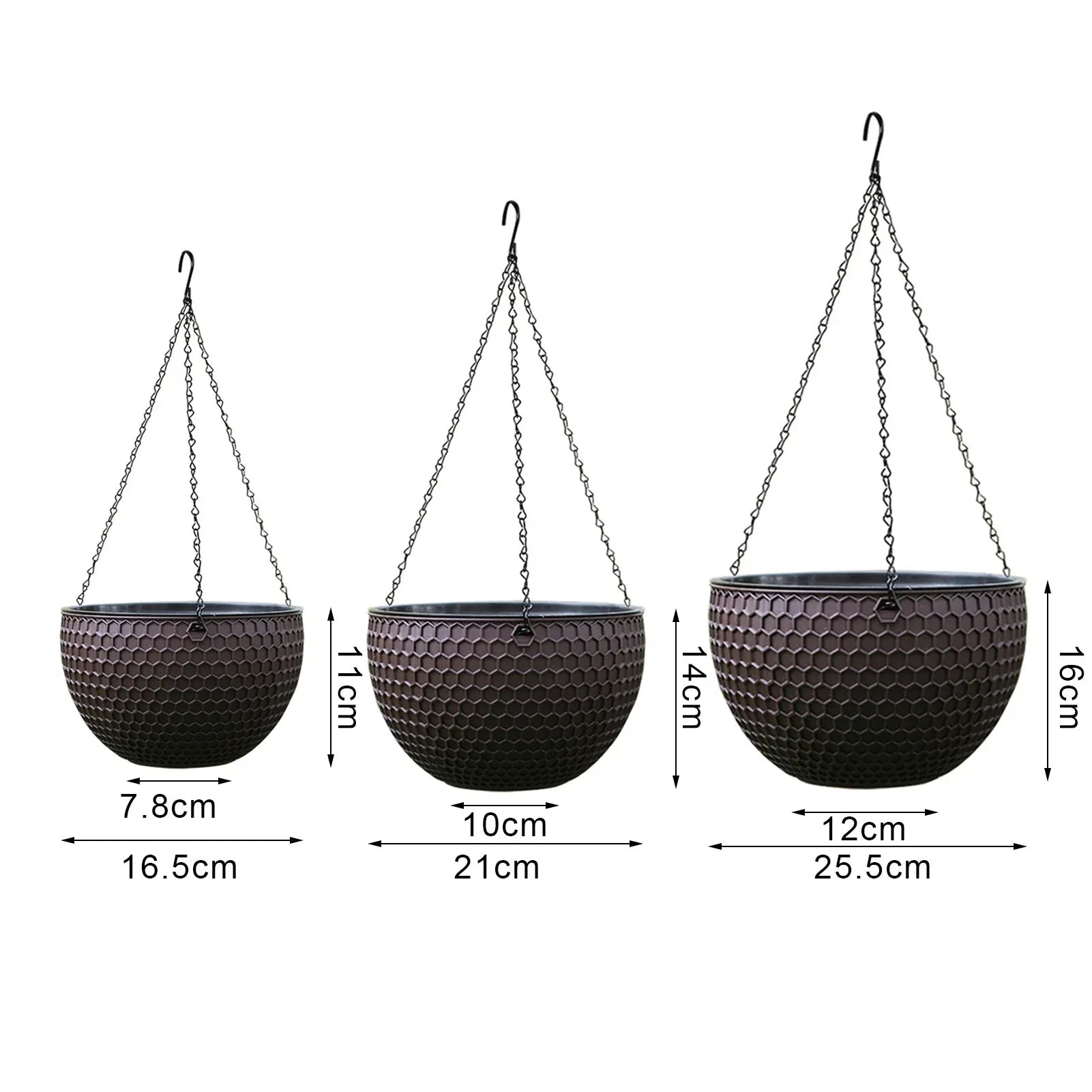 Visland Hanging Planters Self Watering Hanging Basket for Indoor Outdoor Plants Flower Plant Pot - USA MEGA SHOP