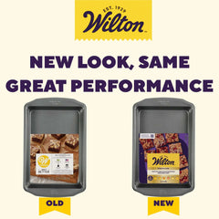 Wilton Premium Non-Stick Oblong Large Brownie Pan 9" x 13" Rectangular Baking Pan, Packaging May Vary