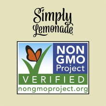 Simply Lemonade Non-GMO Project Verified label panel