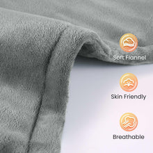 Gray plush flannel heating pad fabric with textured surface