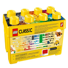 LEGO Classic brick box back with build ideas diagrams and warning label