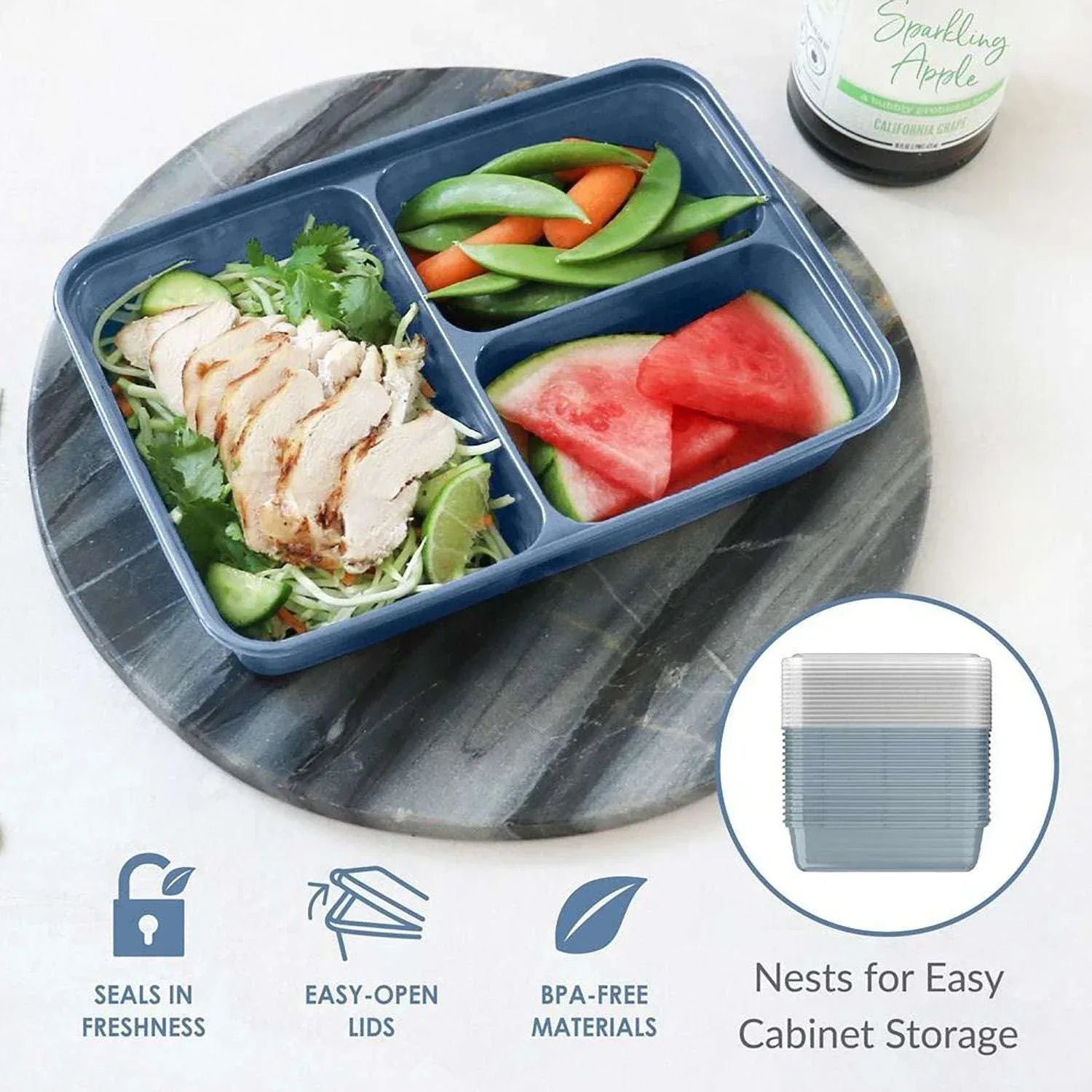 Bentgo 90 Piece Meal Prep Set (Assorted Colors)