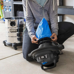 Hart 6 gallon 5 peak HP stainless steel wet/dry vacuum with bonus car cleaning kit, new - USA MEGA SHOP