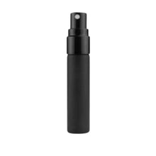 Portable mini perfume atomizer bottle, black, slim 10ml spray sprayer with cap