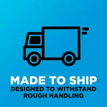 Shipping truck icon graphic indicating tape designed to withstand rough handling