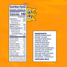 Nurri Kids milk shake carton back panel with nutrition facts and ingredients