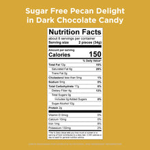 RUSSELL STOVER sugar free pecan delight nutrition facts panel