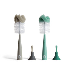 Munchkin Sponge Bottle Brush Gray/Sage 2 Pack Unisex