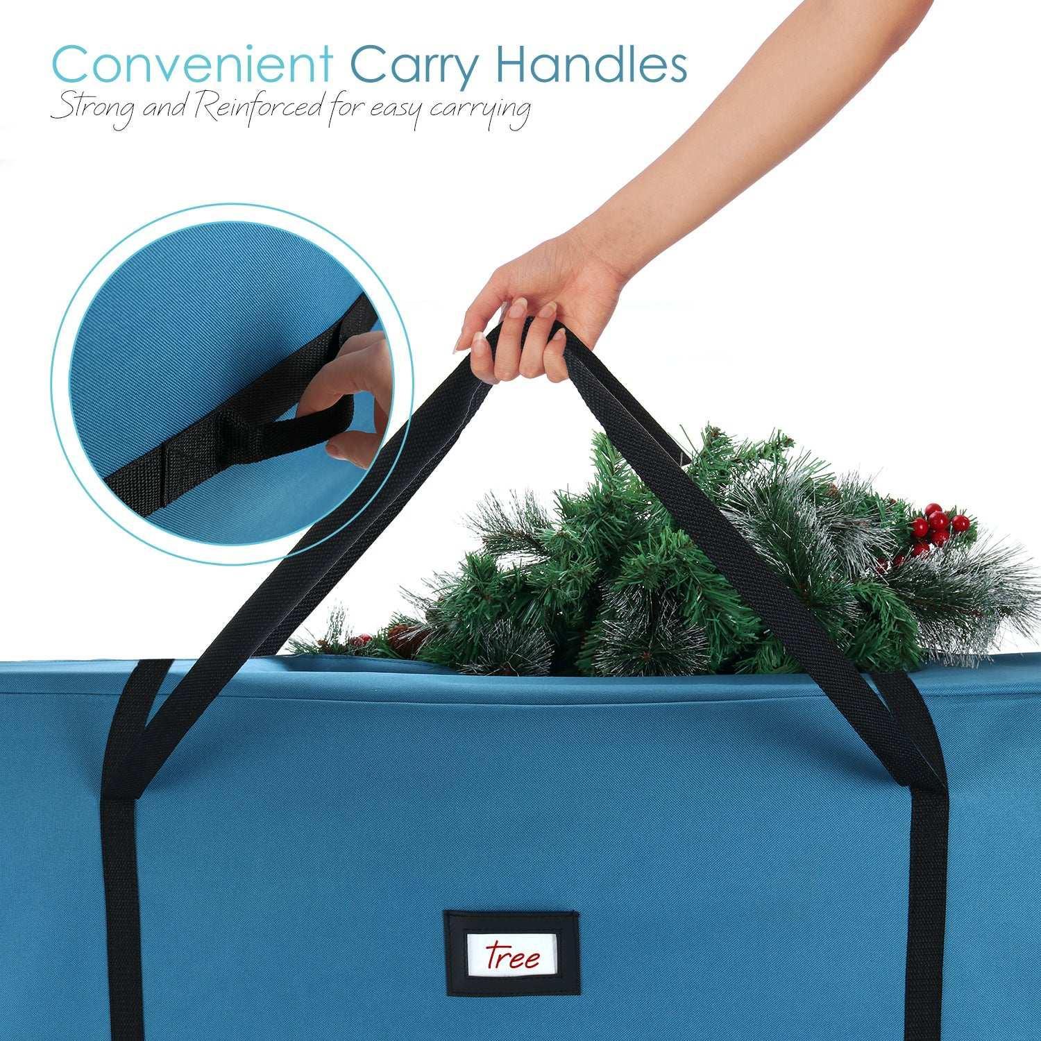 Hearth & Harbor Christmas Tree Storage Bag made from Durable Fabric, Fits up to 7.5 ft Holiday Trees - USA MEGA SHOP