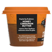 Texas Roadhouse honey cinnamon whipped buttery spread tub back label text