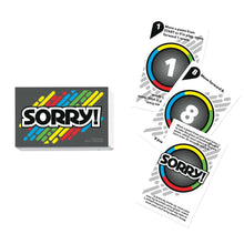 Sorry! instruction sheet with numbered move steps and game logo