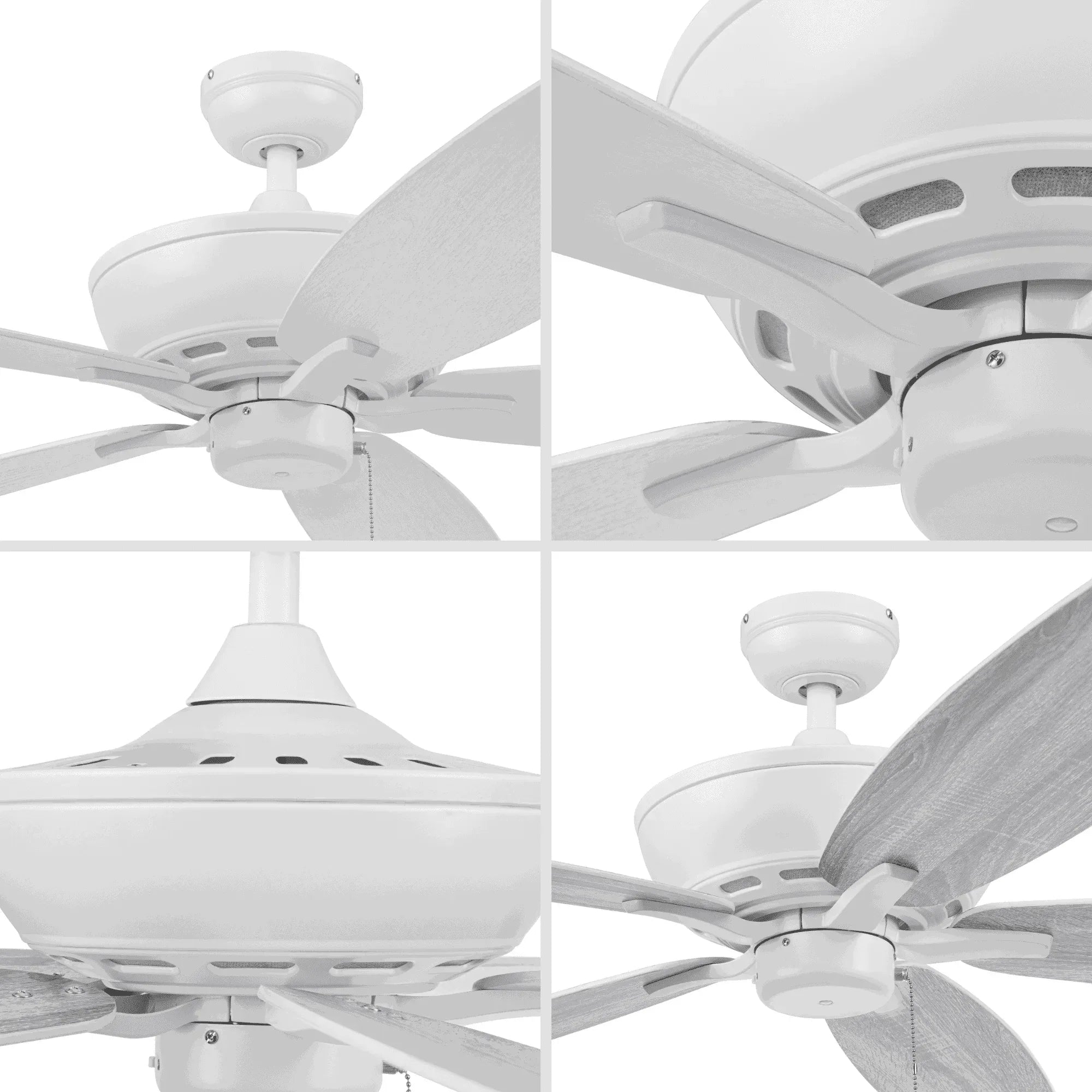 Mainstays 60in White Traditional Indoor Outdoor Ceiling Fan - USA MEGA SHOP