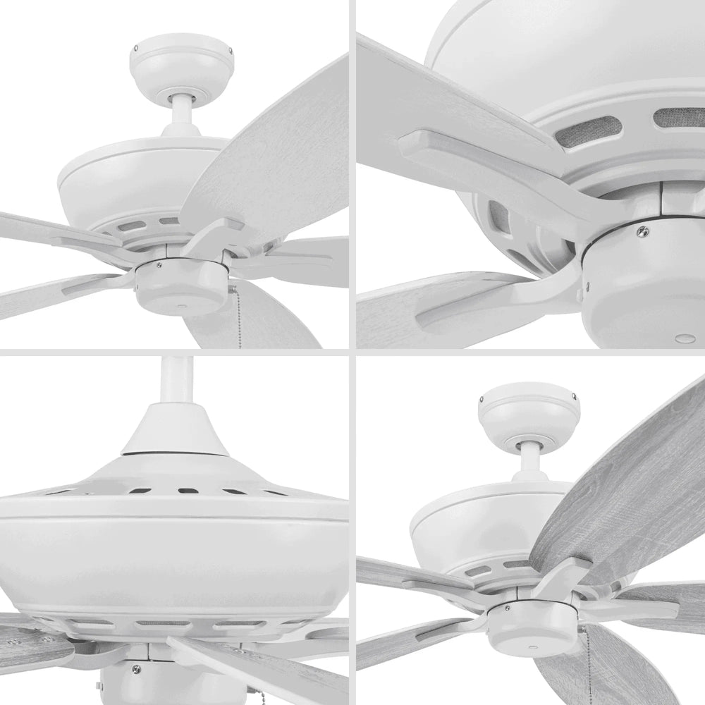 Mainstays 60in White Traditional Indoor Outdoor Ceiling Fan - USA MEGA SHOP