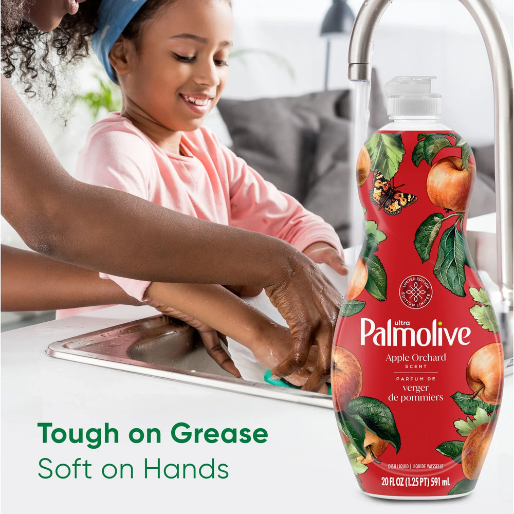 Palmolive Ultra Strength Liquid Dish Soap, Limited Edition, Apple Orchard Scent, 20 fl oz Bottle - USA MEGA SHOP