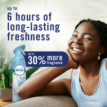 Febreze Air Mist spray bottle with blue trigger and fragrance label